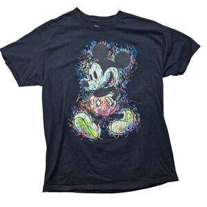Disney Mickey & Friends Retro Mickey Scribbles Graphic Tee Size L